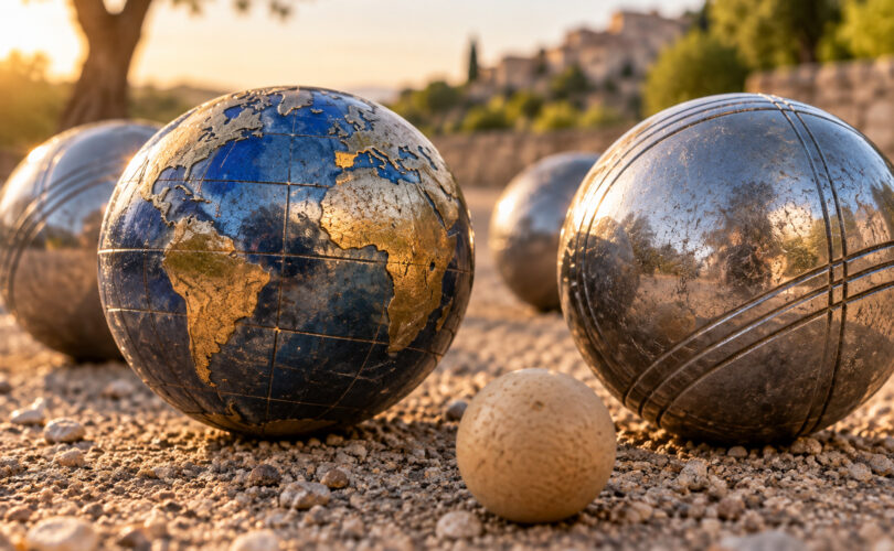 A tactical game of boules with the world?